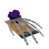 Skeleton hand Unique Hair Accessory for Halloween Party, Purple