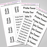 Camping Labels Pack - Solid White