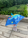 Splashing Dino theme, Canopy Shape Umbrella for Kids