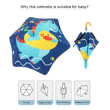 Splashing Dino theme, Canopy Shape Umbrella for Kids