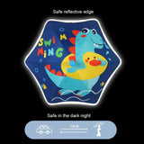 Splashing Dino theme, Canopy Shape Umbrella for Kids