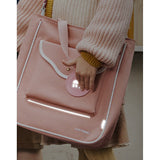 Stylish Casual Peach Tote Bag with Adjustable Strap
