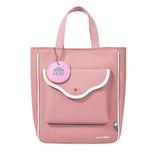 Stylish Casual Peach Tote Bag with Adjustable Strap