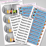 Camping Labels Pack - Superhero