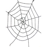 Thick 4 feet Black Spider web for Halloween Decor