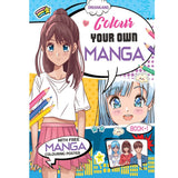 Colour Your Own Manga Book 1 with Manga Colouring Poster for Kids Age 4+