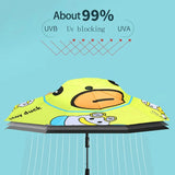 Toy Duck theme, Unique Mexican Hat Style Kids Umbrella