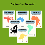 Explore the World  Continent  Playdough Travel Mats