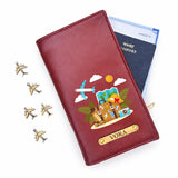 Family Travel Organizer- for 4 passports - Suitcase Design