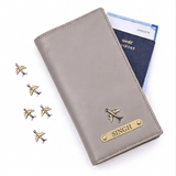 Family Travel Organizer- for 4 passports - Grey