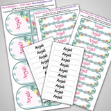 Camping Labels Pack - Tropical