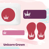 Mini Label Pack - Unicorn Crown