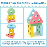 Montessori Toys for Toddlers, Wooden Sorting & Stacking Toys Kids Preschool