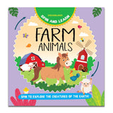 Spin and Learn Farm Animals: A Fun and Interactive Activity Book with Spinning Dial for Kids