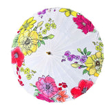 Watercolour Flowers, Chinese Canopy Style Rain and All season Umbrella