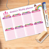 Weekly planner - Princess