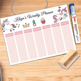 Weekly Planner - Unicorn