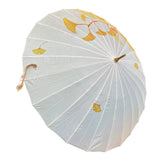 Yellow Stem, Chinese Canopy Style Rain and All season Umbrella