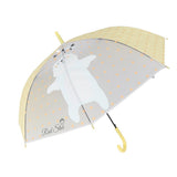 Yellow Translucent Brave Spirit Kelly Jo Teddy print, Rain and All-season Umbrella for Kids & Adults