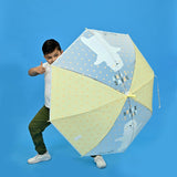Yellow Translucent Brave Spirit Kelly Jo Teddy print, Rain and All-season Umbrella for Kids & Adults