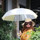 Yellow Translucent Brave Spirit Kelly Jo Teddy print, Rain and All-season Umbrella for Kids & Adults