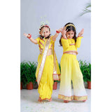 Lemon Floral Applique Lehnga Set