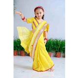 Lemon Floral Applique Lehnga Set