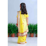 Lemon Floral Applique Lehnga Set