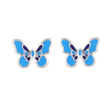 Butterfly Studs Blue