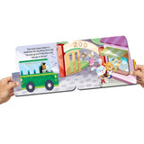 Zoo Safari on the Bus- A Shaped Board book with Wheels