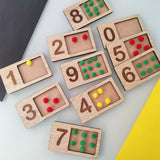 Wooden Tracing Writing and Counting Tray