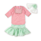 Baby Pink & Mint Green Sharara Set