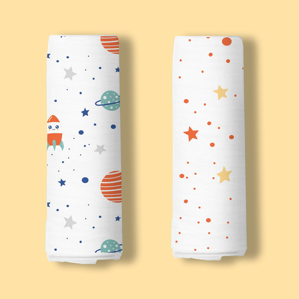 Space Explorer Organic Swaddle (Pack of 2)
