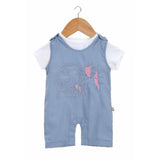 Embroidered Elephant Infant Boys Dungarees