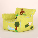 Farm Animal Green Quilted -BeanChair Cover (Small)