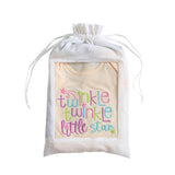 Embroidered 4pc Twinkle Little Star Gift Bag