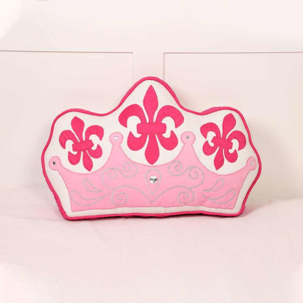 Simply Enchanted - White Collection Crown Shaped Cushion