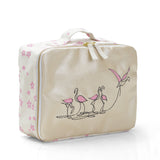 Flamingo embroidered Lunch bag