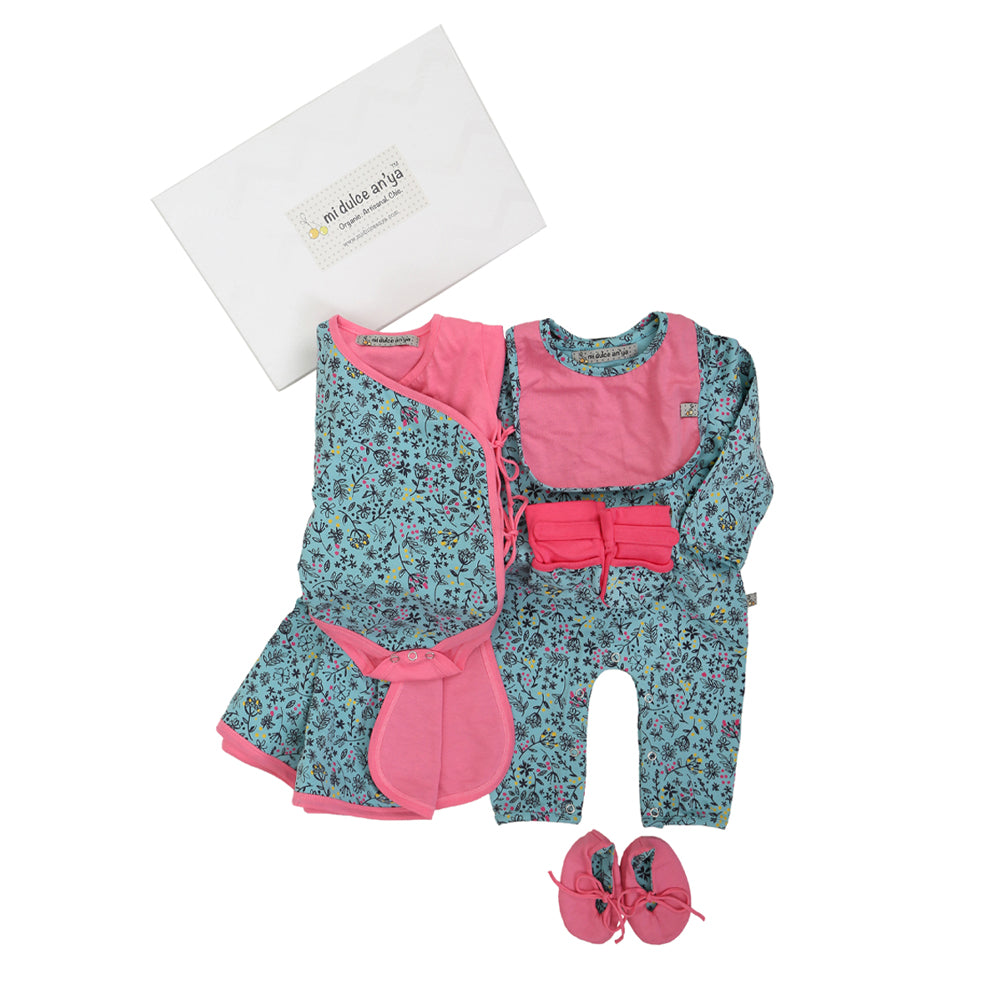 6pc Luxury Printed Giftset for Baby Girls and Baby Boys