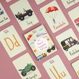 A-Z Means of Transport Flash cards