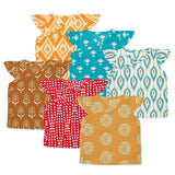 Little Poppy and Ikat magic Jhabla - Pack of 6