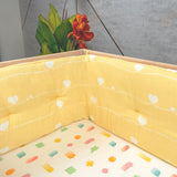 Organic Cot Bumper- Yellow