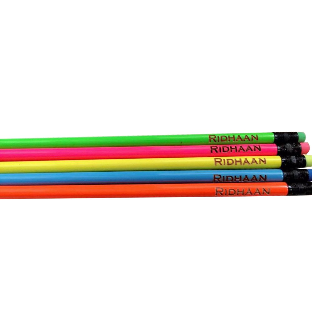 Personalised Pencils - Neon