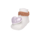 Creamy Starry Hearts 3D Socks