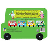 Zoo Safari on the Bus- A Shaped Board book with Wheels