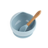 Silicone Bowl & Spoon Set- Sky Blue