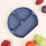 Navy Silicone Mealtime Plate