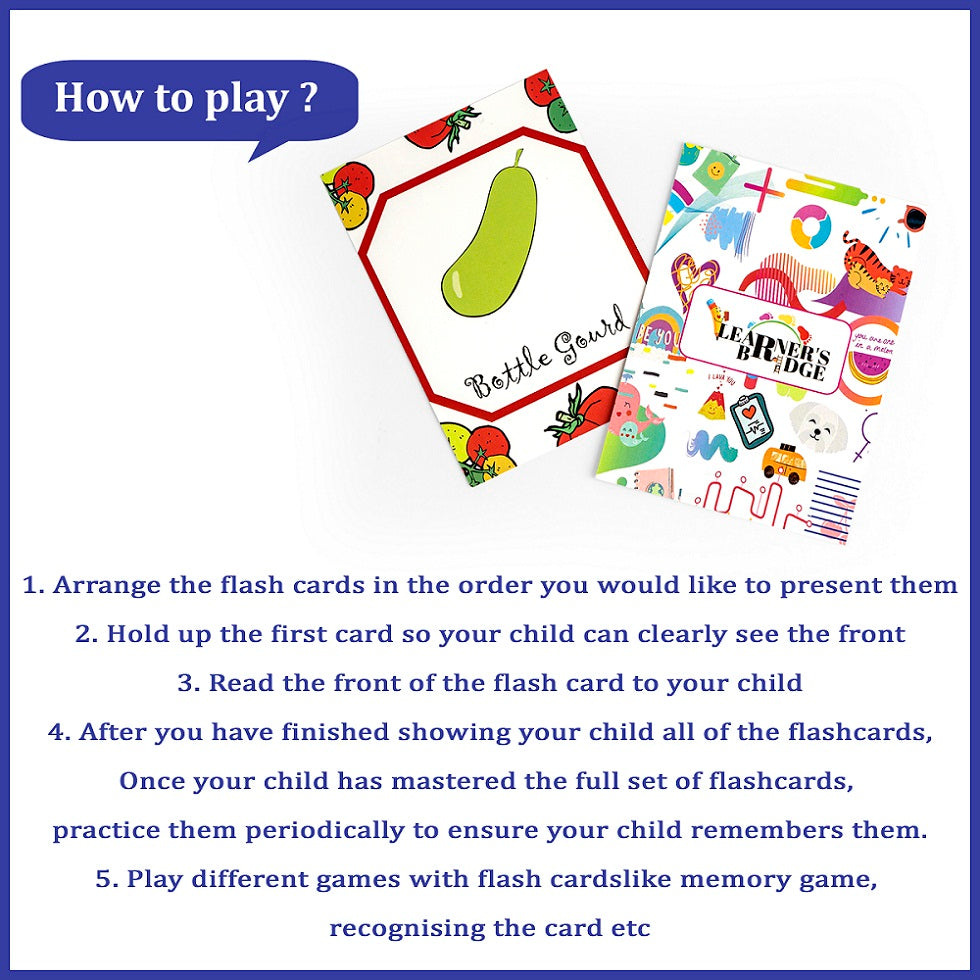 Flash Cards Vegetables