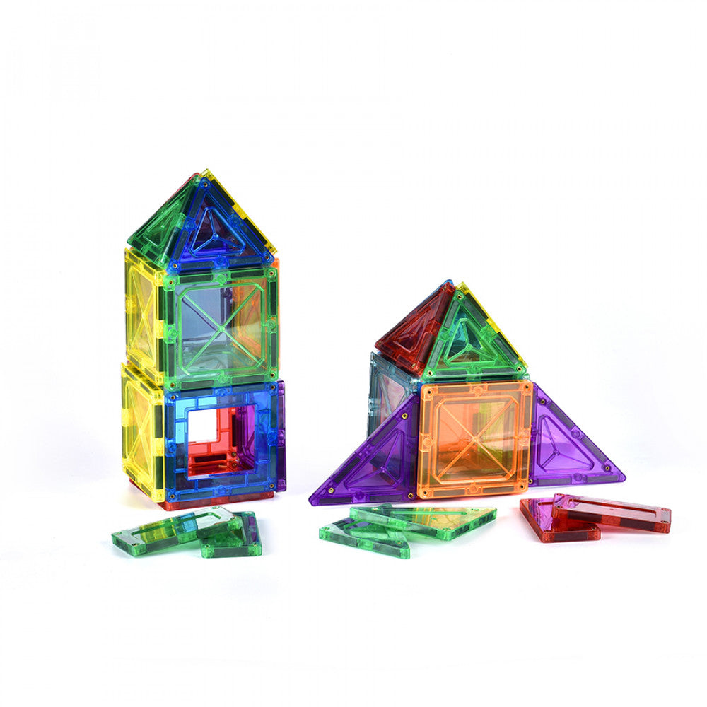 PicassoTiles 32 Piece Magnetic Building Block Rocket