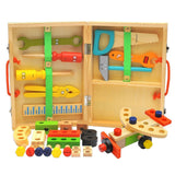 33-Piece Wooden Tool Kit Set with Tool Box